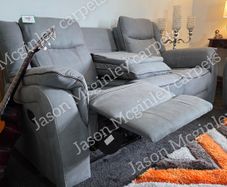 Mica Reclining Sofa - Grey