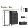 Chest of Drawers Bedroom with Hanging Rail, Built-in LED Lighting and Power Socket Image 8