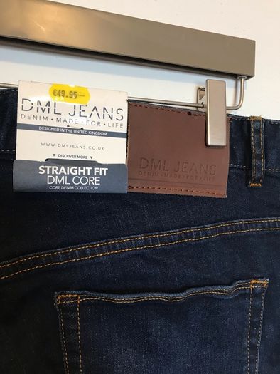 DML Jeans Hunter size 34 waist 32 leg New with tags
