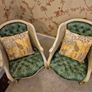 Queen Anne Style Rattan Chairs Image 2