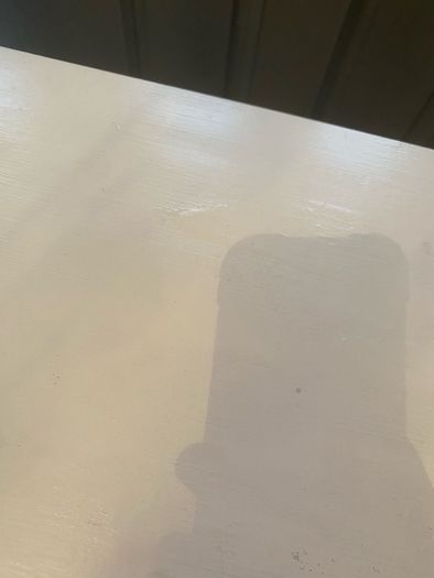 White perfect condition hall table or beauty table..