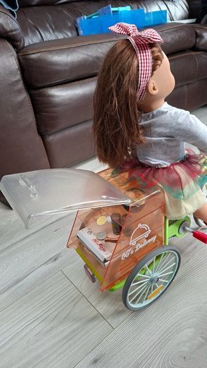 Our Generation 18" Doll with Delivery Tricycle & Pizza Chef Set