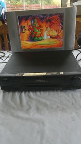 JVC HR-J436MS 4-Head VHS VCR Player Tested & Working w/ Remote & SCART Cable