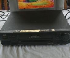 JVC HR-J436MS 4-Head VHS VCR Player Tested & Working w/ Remote & SCART Cable