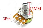 WH148 Potentiometer 3Pin 15mm Shaft Amplifier B100K