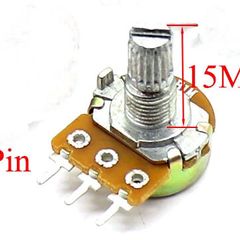 WH148 Potentiometer 3Pin 15mm Shaft Amplifier B100K