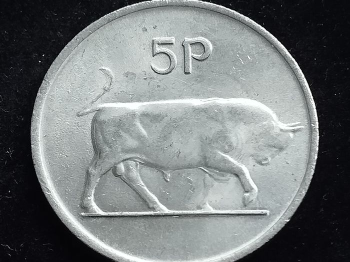 Ireland - 1986 - 5 Pence  - Bull - High Grade - KM.22 - [2016]