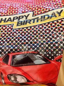 Boys Birthday Plastic Table Cover