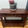 Console table Mahogany solid wood Image 2