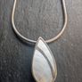 Solid silver pendant and chain Image 2