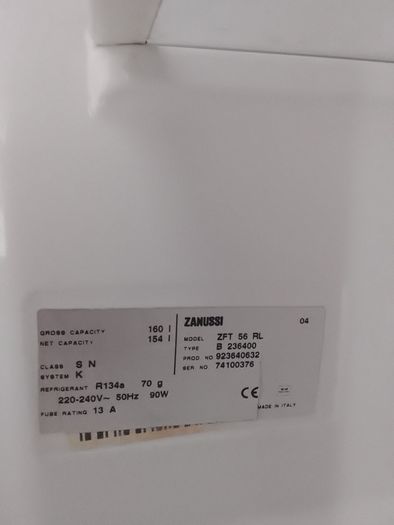 fridge zanussi