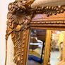 Parcel Gilt and Painted Bevelled Glass Mirror Image 4