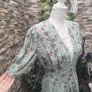 Karin Stevens green floral Cottagecore dress Image 4