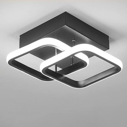 NEW SALE | Ceiling Light Modern 22W LED Cool White 6000K Acrylic Square Ceiling Lamp for Hallway Office Bedroom Kitchen Living Room Bedroom Ceiling Lights