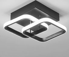 Ceiling Light Modern 22W LED Cool White 6000K Acrylic Square Ceiling Lamp for Hallway Office Bedroom Kitchen Living Room Bedroom Ceiling Lights