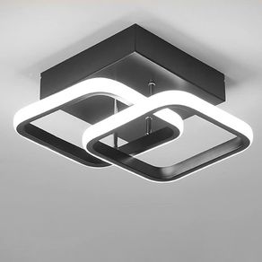 Ceiling Light Modern 22W LED Cool White 6000K Acrylic Square Ceiling Lamp for Hallway Office Bedroom Kitchen Living Room Bedroom Ceiling Lights