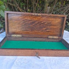 Mid 19th Century Mahogany Box With Original Key