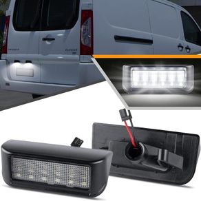 2PCS LED Number Plate Light for Peugeot Expert Partner, License Plate Lights for Citroen berlingo Jumpy, Xenon white License Plate Bulbs with Canbus Error Free LED Tail Lights Rear Lamp