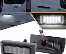 2PCS LED Number Plate Light for Peugeot Expert Partner, License Plate Lights for Citroen berlingo Jumpy, Xenon white License Plate Bulbs with Canbus Error Free, LED Tail Lights Rear Lamp