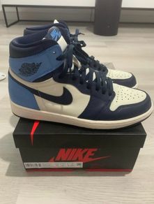 Air Jordan 1 High OG 'Obsidian' UNC UK9/US10