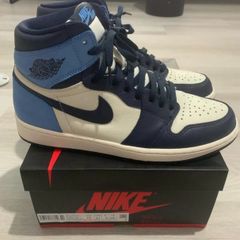 Air Jordan 1 High OG 'Obsidian' UNC UK9/US10