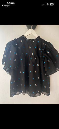 Stella Nova  Pen Joe Blouse | Black
