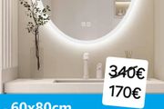 LED Bathroom Mirror Oval 60x80cm