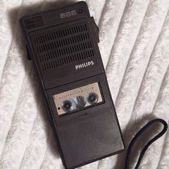 Untested vintage Philips cassette recorder