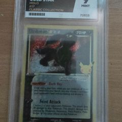 Umbreon Gold Star Celebrations 17 Ace 9 graded pokemon card
