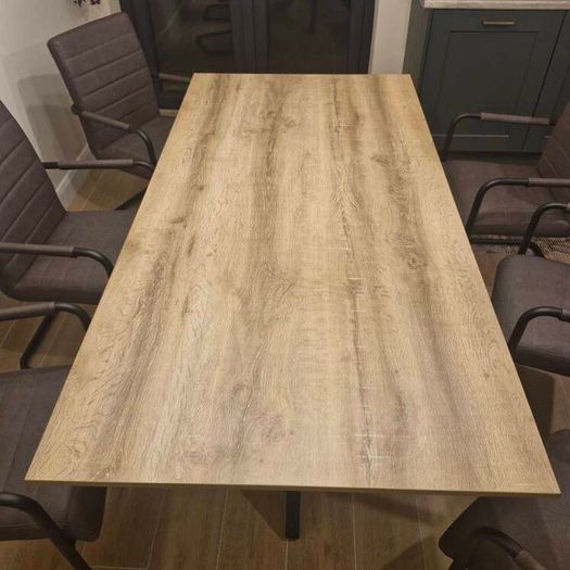 Modern Industrial 6-Seater Dining Set