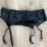 Wet look suspender belt Image 2