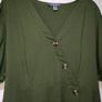 Khaki midi dress size 16-18 Postage included Image 4