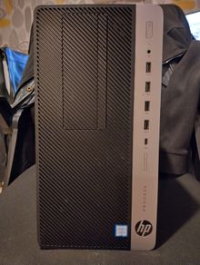 HP ProDesk 600 G3 MT (i5 6th Gen) PC and power cable