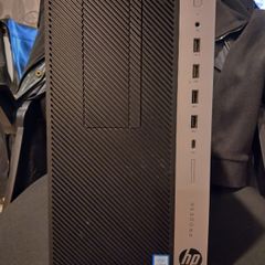 HP ProDesk 600 G3 MT (i5 6th Gen) PC and power cable