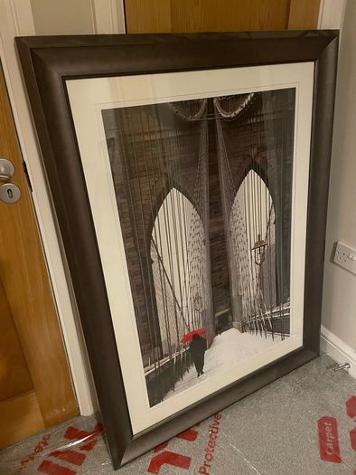 Large framed print