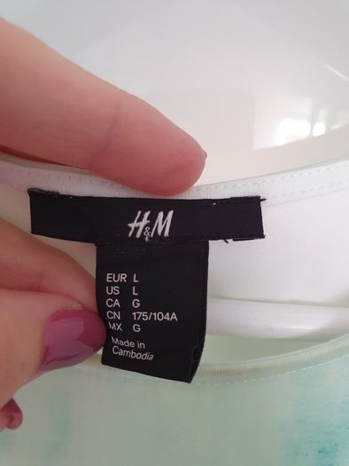 H&M turquoise Sz L (12-14)