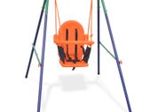 Toddler Swing Set with Safety Harness Orange