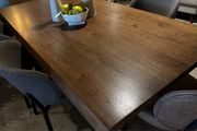 200cm Smoked Oak Dining Table Like New