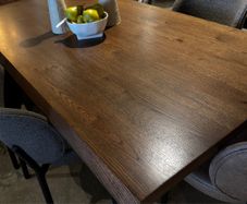 200cm Smoked Oak Dining Table Like New