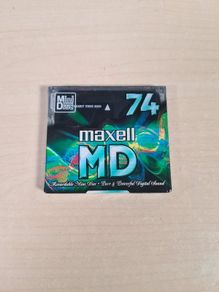 Maxell MD74 blabk mini disc brand new sealed