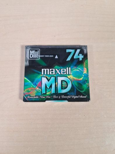 Maxell MD74 blabk mini disc brand new sealed