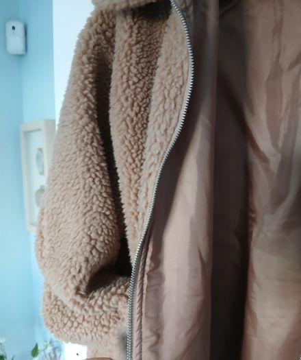 Pale Brown Furry Jacket (Fits up to size 16)