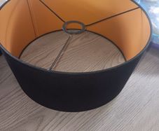 Black and gold lampshade