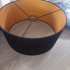 Black and gold lampshade