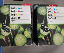 HP printer 963XL 4-pack cartridges x2