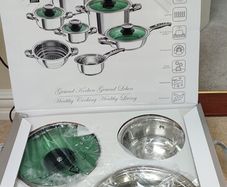 Bio Kochen - Thermo precision, 12 pce Stainless Steel Cookware set