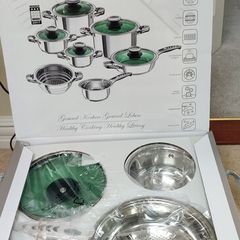 Bio Kochen - Thermo precision, 12 pce Stainless Steel Cookware set