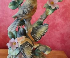 Vintage porcelain bird figurine.  Baltimore Orioles.