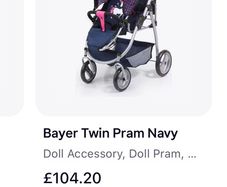 Double Buggy for Dolls