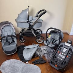 Egg2 full travel system with car seat and isofix base